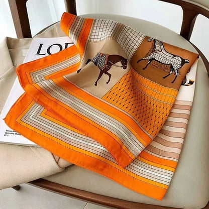 Luxury Satin Square Scarf (70x70 cm) – Versatile Fashion Accessory