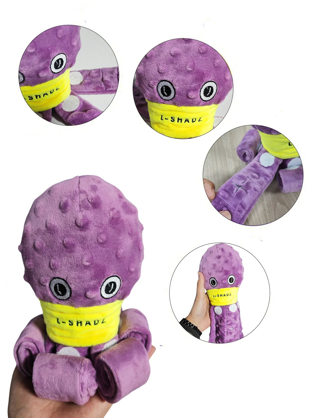 Schnüffelspielzeug für Hunde aus Plüsch Oktopus – Ansicht 4