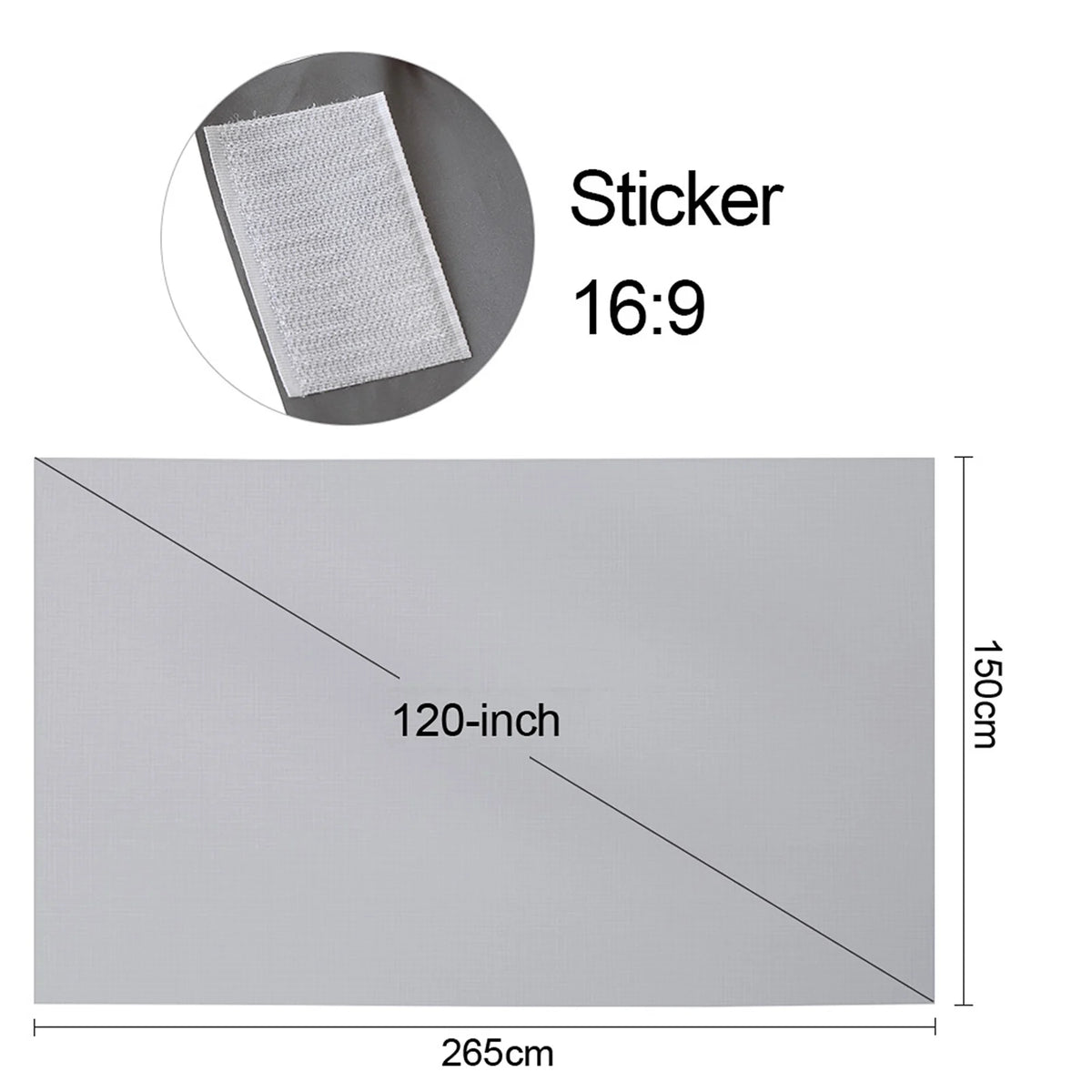 VitaHome™ CineView Pro Portable Anti-Light Projection Screen
