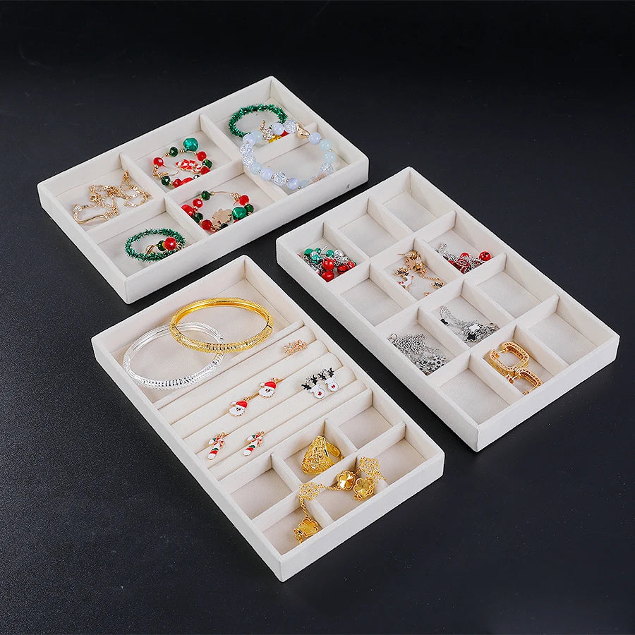 Schmuckbox aus Samt mit Schmucktablett 8-teilig – Ansicht 5