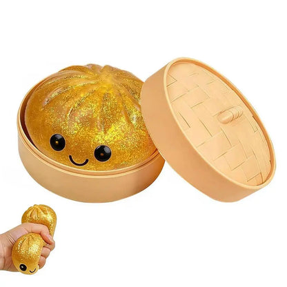 Vita Colorful Dumpling Squishy Fidget Toy with Steamer Box