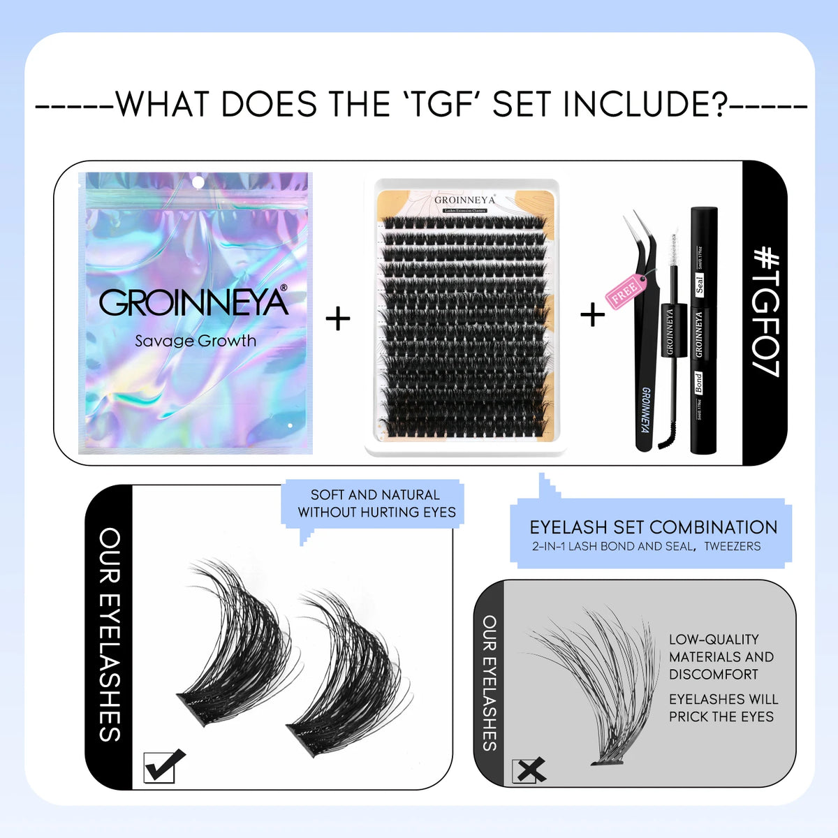 VitaCare™ LashPro DIY Salon-Grade Cluster Eyelash Extension Kit