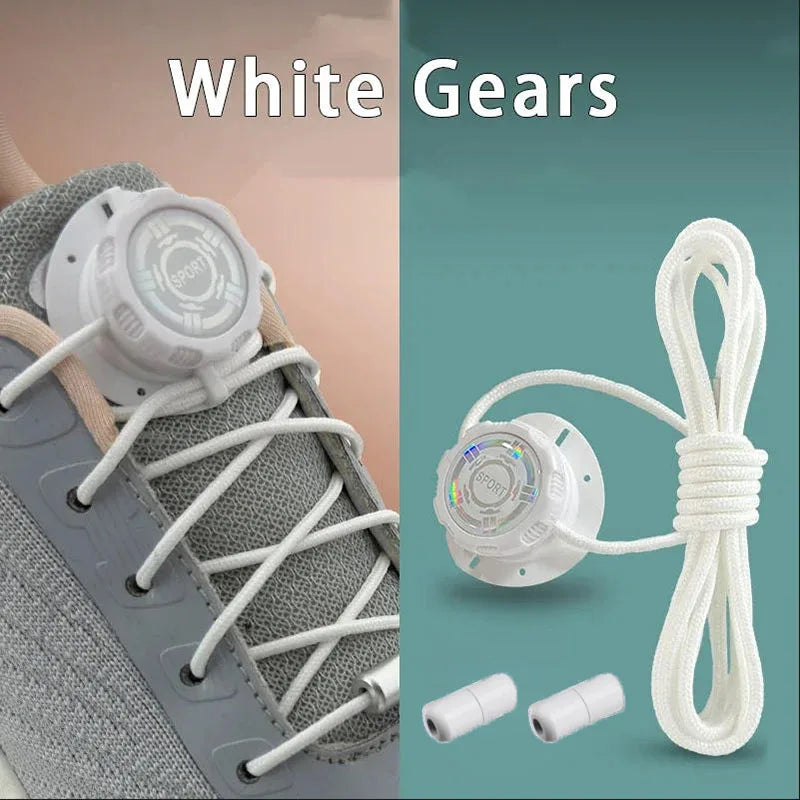 Upgraded No‑Tie Automatic Sneaker Laces Thick Rope Shoelaces with Swivel Metal Capsule Buckles Easy Installation – Ansicht 17
