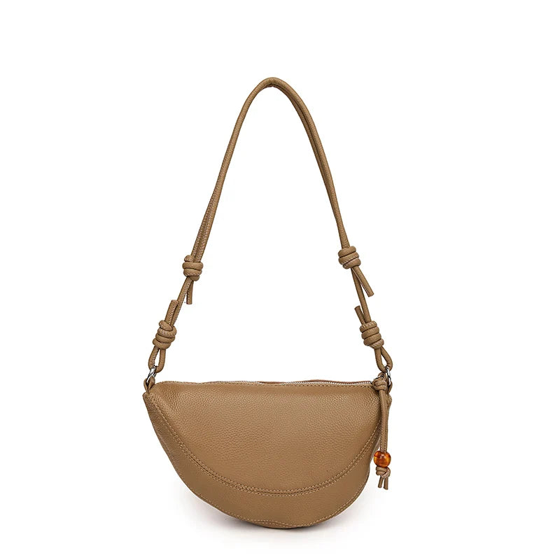 Schultertasche aus Echtleder – Ansicht 9