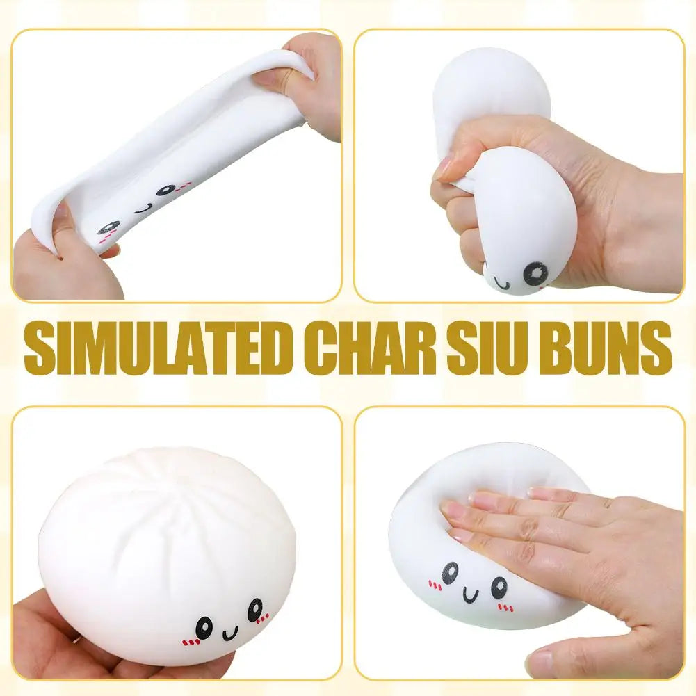 Vita Colorful Dumpling Squishy Fidget Toy with Steamer Box