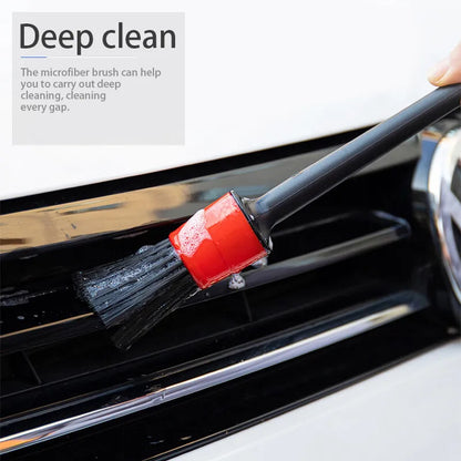 SEAMETAL 5pcs Car Detailing Brush Set Car Dashboard Air Conditioner Air Outlet Wheel Brushes for Car Interior Cleaning Tools – Ansicht 4