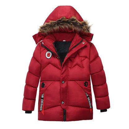 VitaCare™ LittleExplorer Warm Fur-Collar Hooded Coat