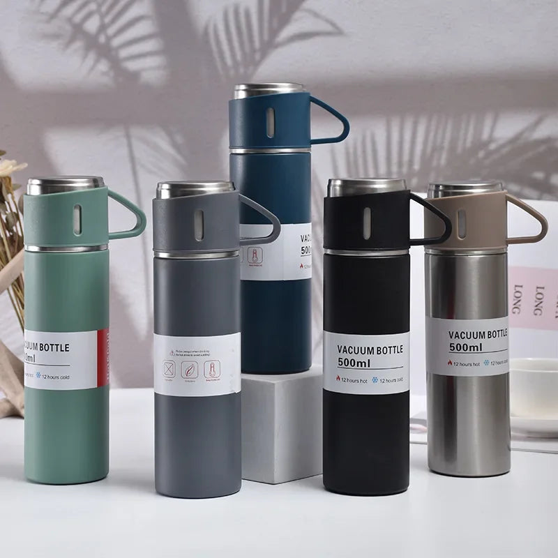 Thermoskanne aus Edelstahl im Geschenkset 500 ml – Ansicht 2