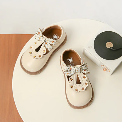 VitaHome™ BowDelight T-Strap Kids Oxford Shoes