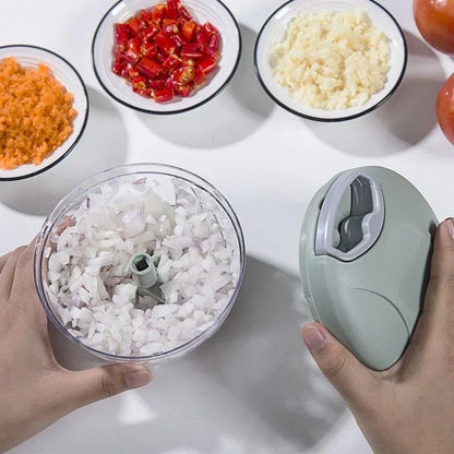 VitaHome™ ChopGlide Manual Pull-String Multi-Chopper & Garlic Grinder