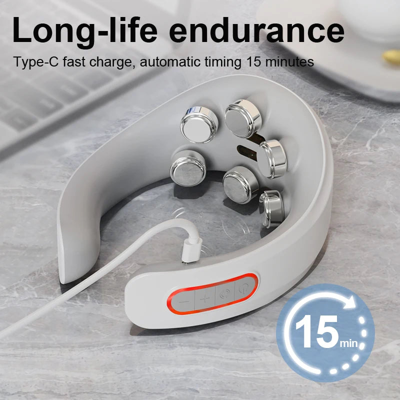 Nackenmassagegerät mit Vibration – Ansicht 4
