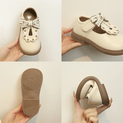 VitaHome™ BowDelight T-Strap Kids Oxford Shoes