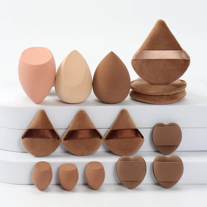Vita 15-Piece Professional Makeup Sponge & Powder Puff Combo