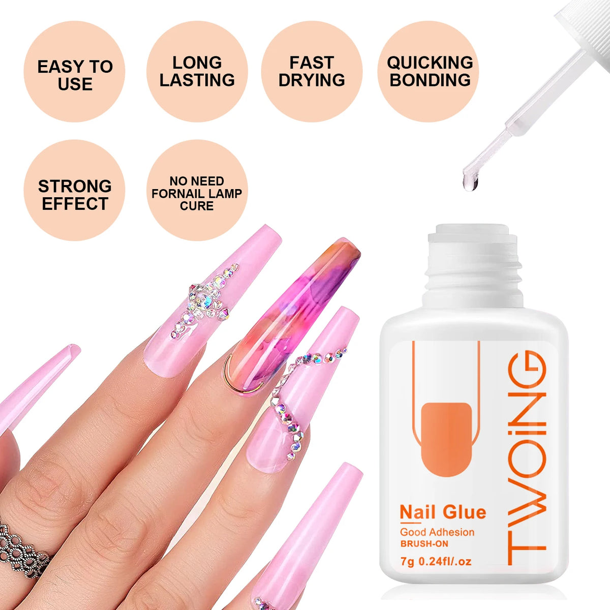 VitaCare™ BondMax Ultra-Strong Professional Nail Glue (7g)