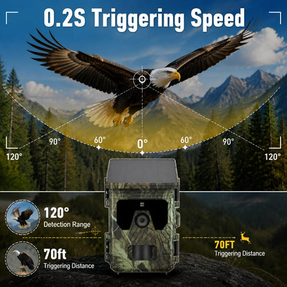 VitaHome™ ApexGuard 50MP 4K Solar Wildlife & Security Trail Camera