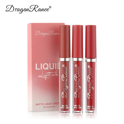 Flüssiger Lippenstift wasserdicht matt 3er-Set – Ansicht 5