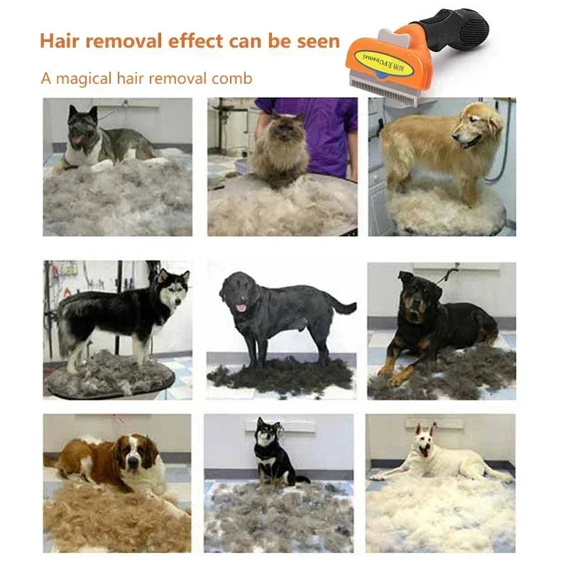 Tierhaarkamm für Katzen und Hunde mit Massagefunktion – Ansicht 4