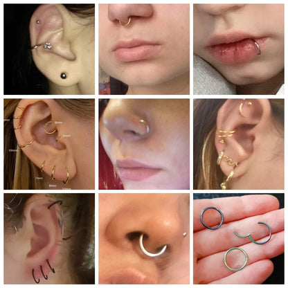 Vital™ Surgical Steel Hinged Segment Nose Hoop & Septum Clicker