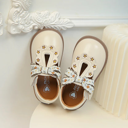 VitaHome™ BowDelight T-Strap Kids Oxford Shoes