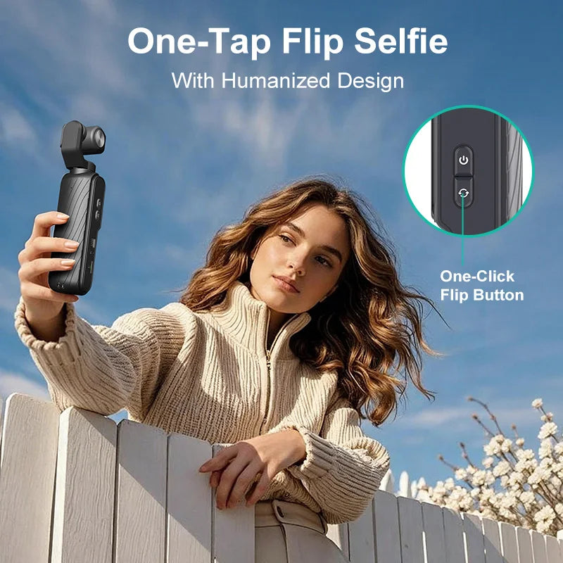 VitaHome™ ProMotion Ourlife 4K 330° Face-Tracking Gimbal Action Camera