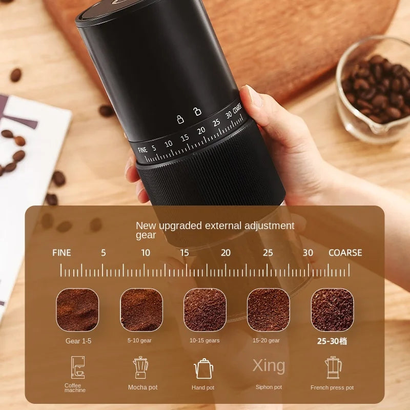Kaffeemühle elektrisch und manuell mit 30 Mahlstufen – Ansicht 4