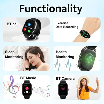 Smartwatch mit 2,01-Zoll-Touchscreen und Sportfunktionen – Ansicht 2