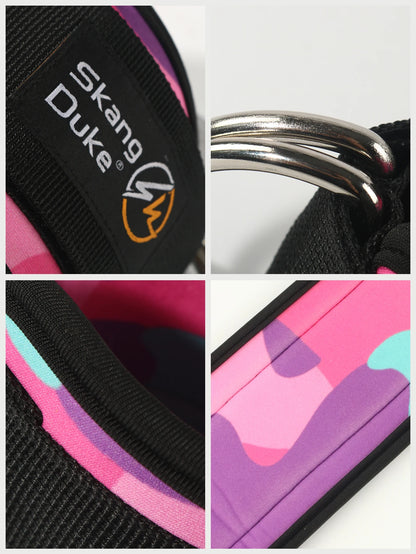 Adjustable D-Ring Ankle Straps for Cable Machines & Glute Training