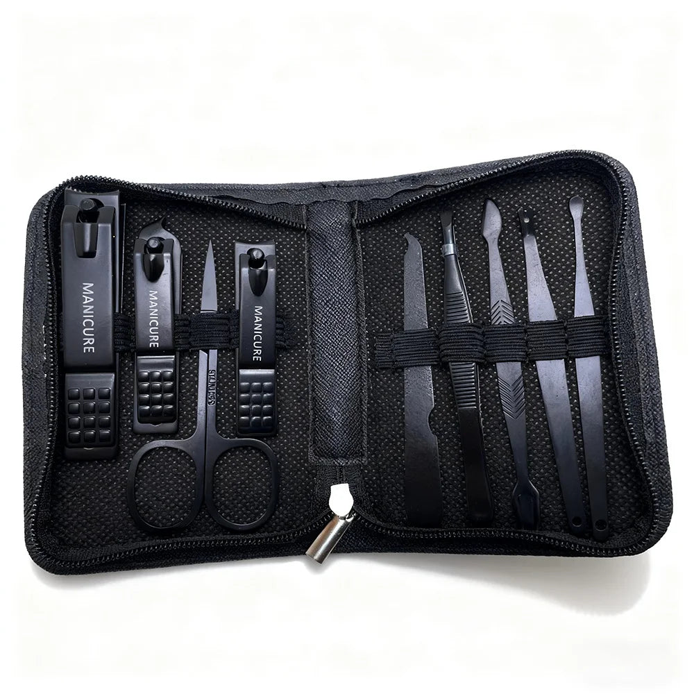 Vital™ Professional 9-Piece Stainless Steel Manicure & Pedicure Grooming Set
