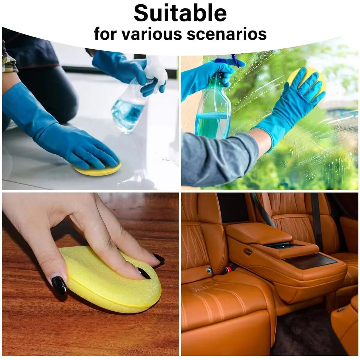 VitaHome™ ProShine Car Polishing & Waxing Sponge Pads