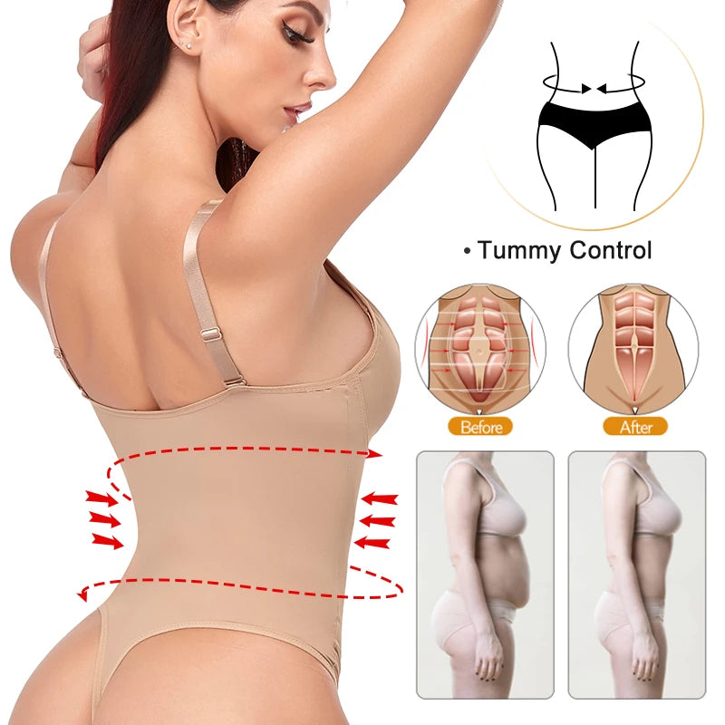 Taillenformer für Damen als Body mit V-Ausschnitt – Ansicht 3