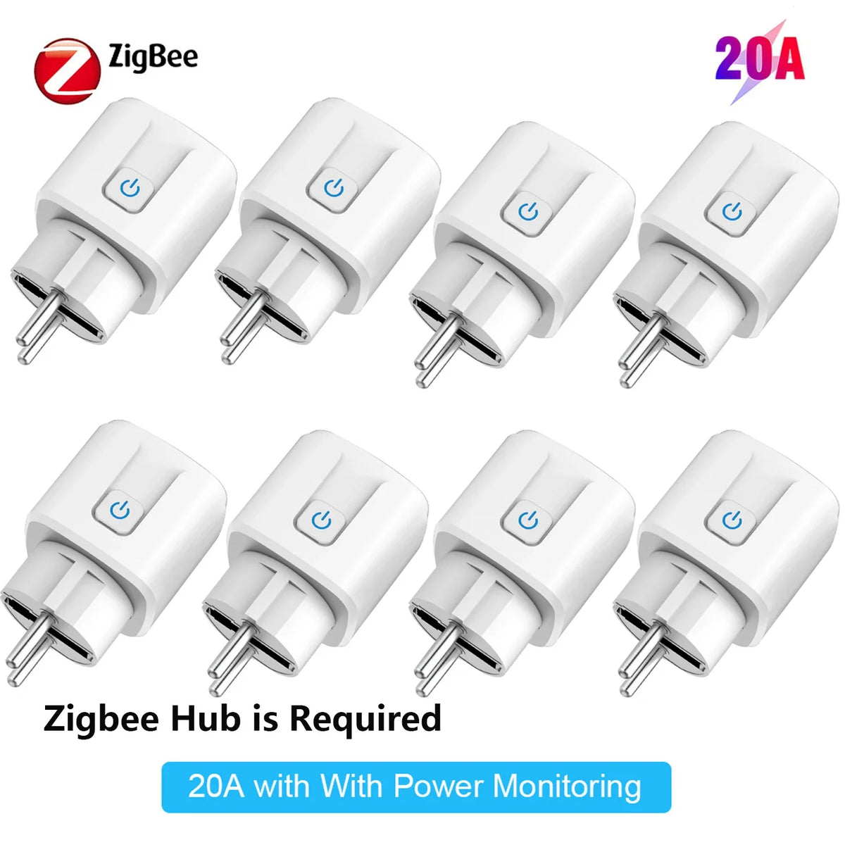 Smarte Steckdose ZigBee mit Verbrauchsmessung 16 A – Ansicht 7