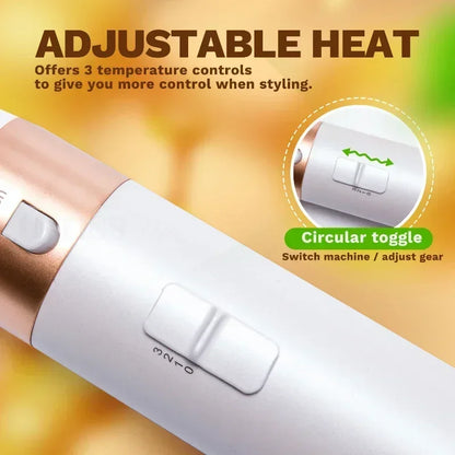 Warmluftbürste 5-in-1 mit Lockenstab und Glätteraufsatz – Ansicht 5