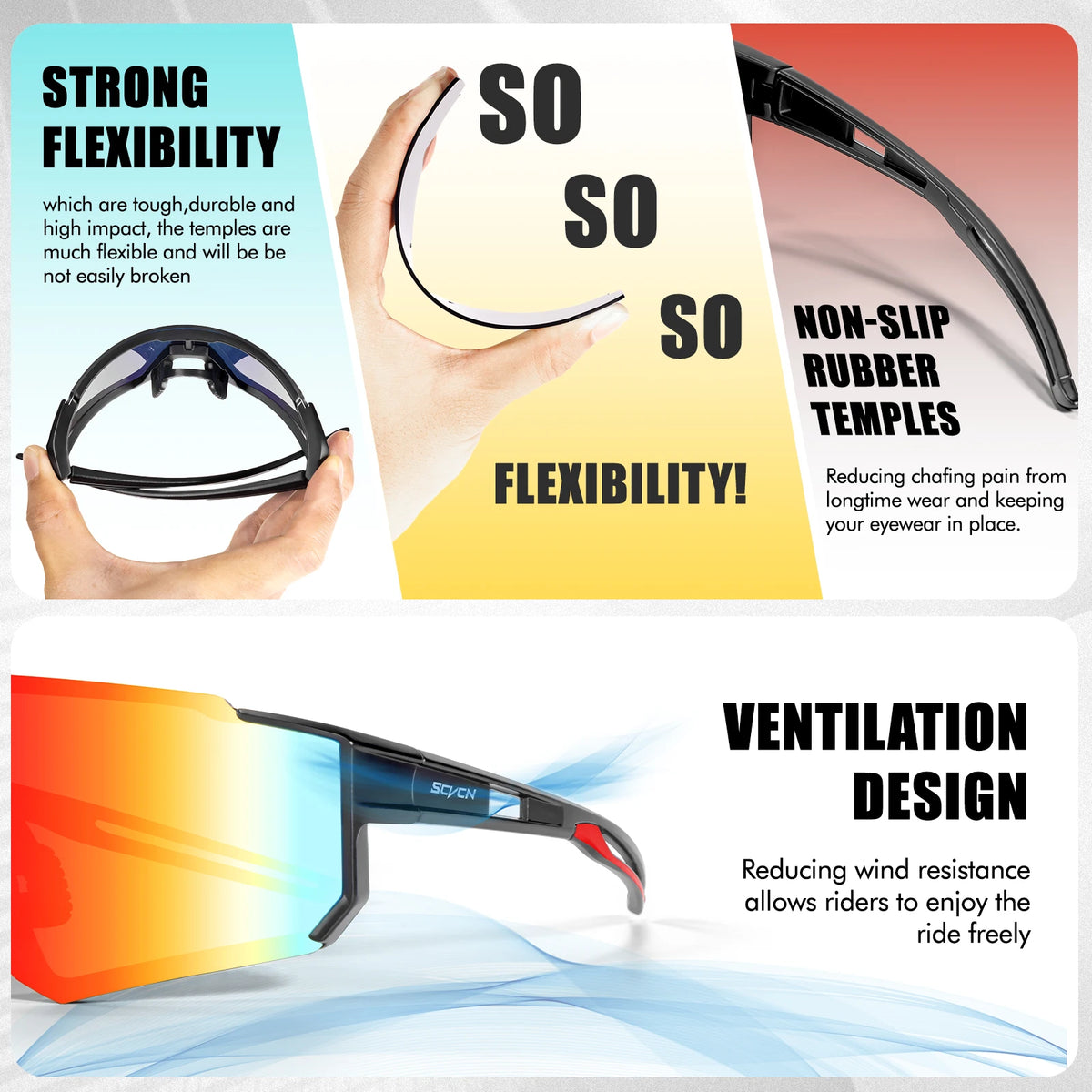 VitaHome™ AeroShield UV400 Sports Cycling Sunglasses