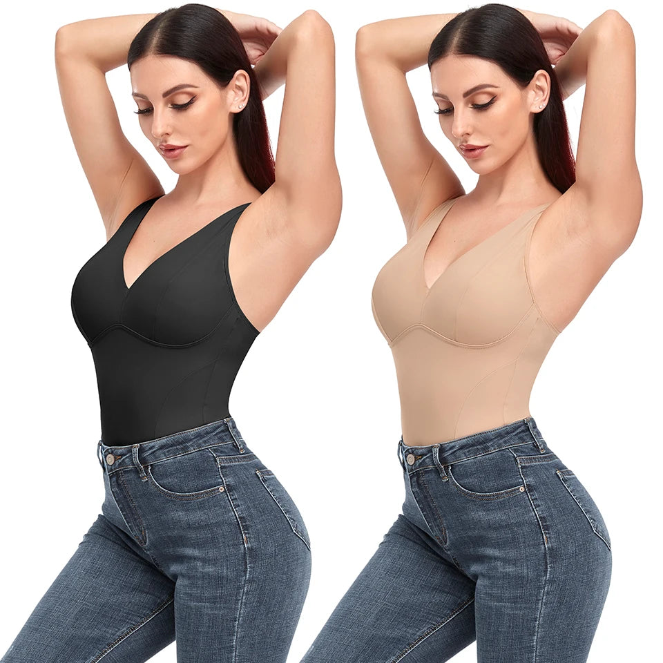Taillenformer für Damen als Body mit V-Ausschnitt – Ansicht 2