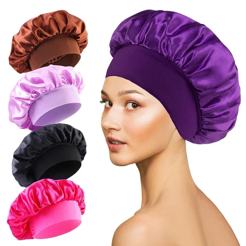 VitaCare™ SilkyGlide Satin-Lined Sleep & Shower Bonnet