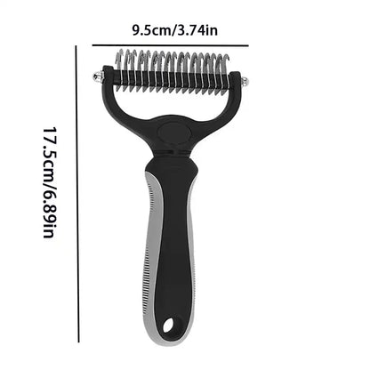 Professional Double-Sided Pet Detangling & Grooming Comb