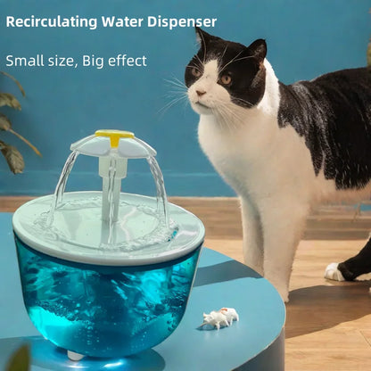 Trinkbrunnen für Katzen mit USB 1,2 l
