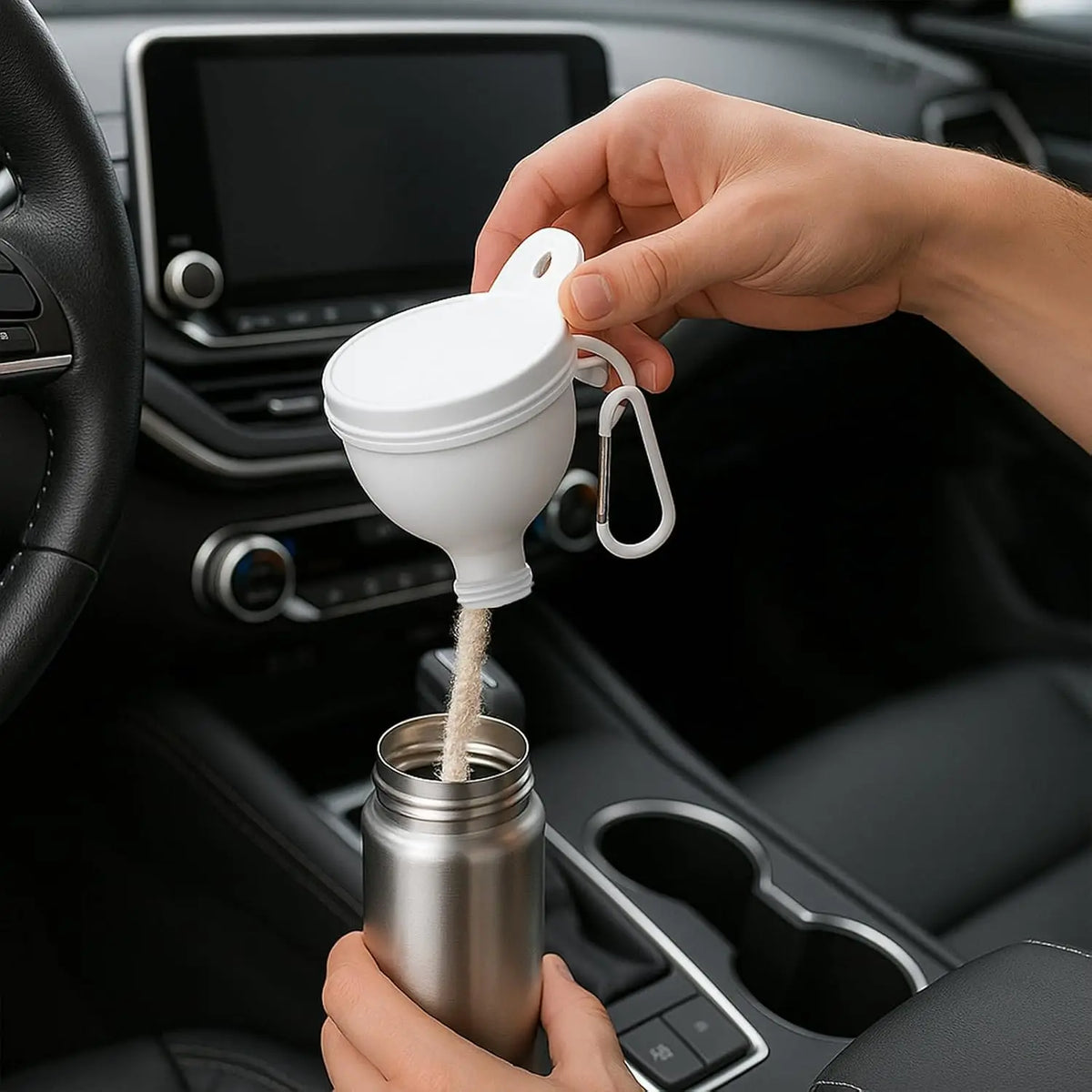 VitaCare™ Portaflow Protein Powder Funnel & Travel Container (2er-Pack) – Ansicht 5