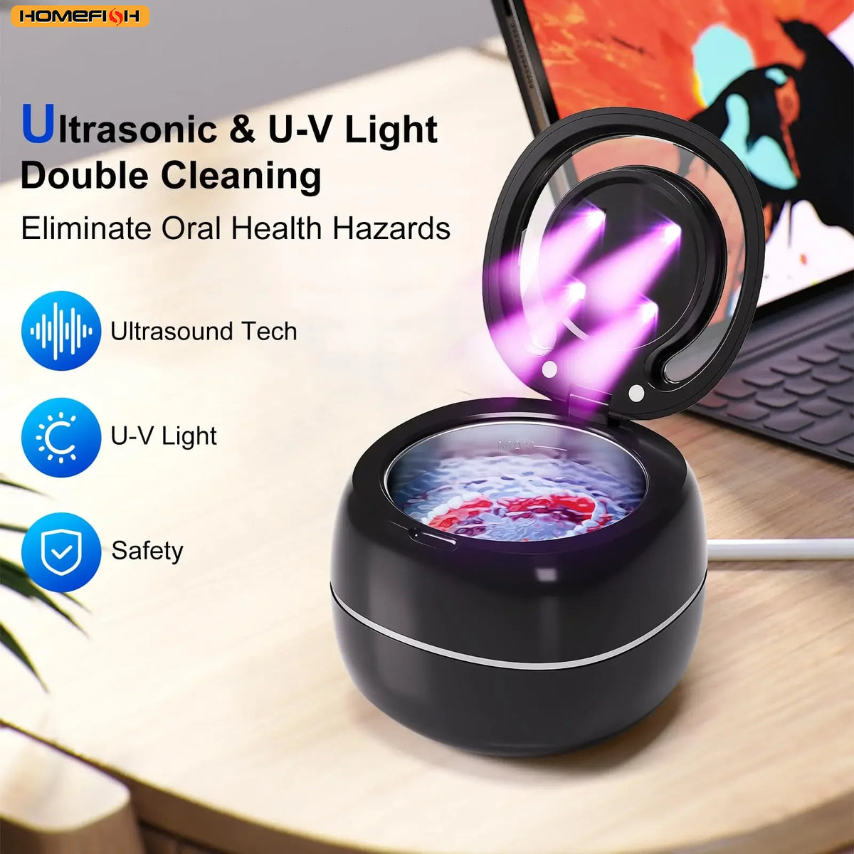 Vital™ PureSonic UV Ultrasonic Retainer & Jewelry Cleaner