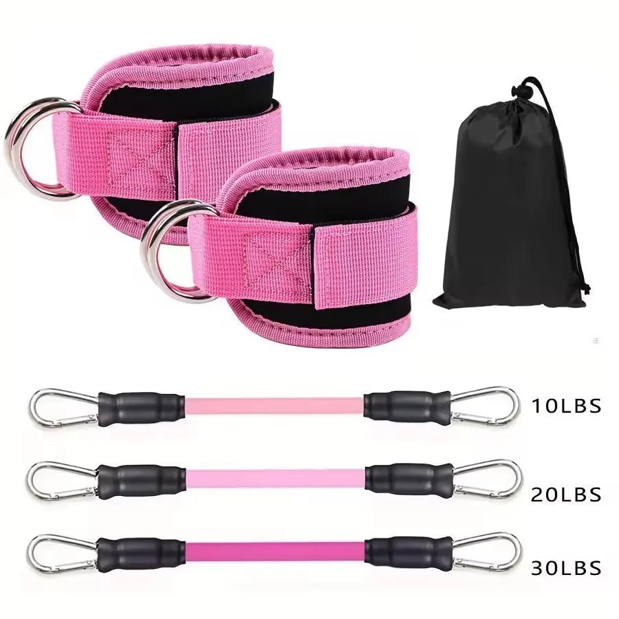 Fitnessband-Set mit Fußgelenkmanschetten – Ansicht 9