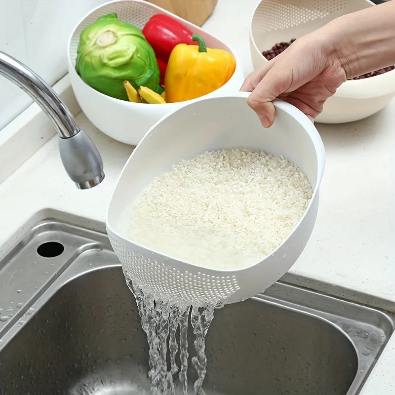 VitaHome™ AquaDrain Multi-Purpose Rice & Produce Strainer Basket