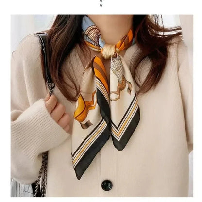 Luxury Satin Square Scarf (70x70 cm) – Versatile Fashion Accessory