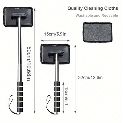 Automobile Windshield Water Scraping Telescopic Automobile Glass Wiper Auto Cleaning Tools Window Cleaning Brush Cleaning Cloth – Ansicht 4