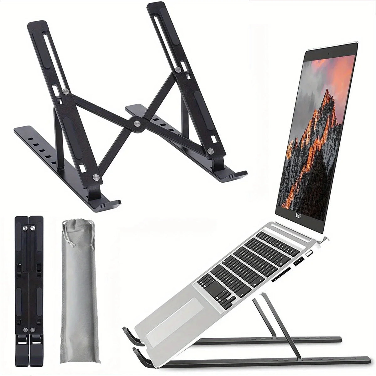VitaHome™ Ergocast Aluminum Foldable Laptop Stand – Ansicht 7