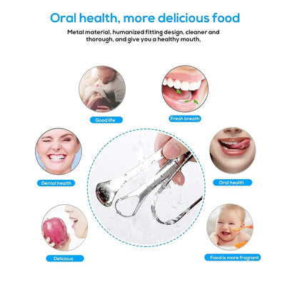 VitaCare™ PureBreath Medical-Grade Stainless Steel Tongue Scraper
