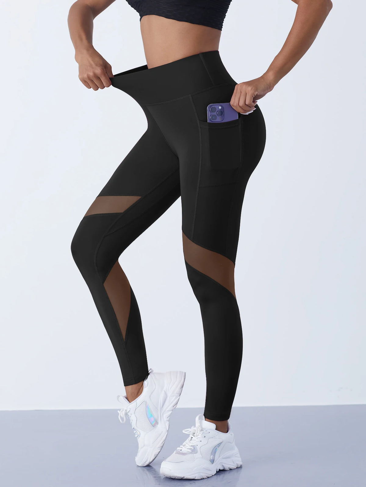 Vital™ MeshFlow High-Waist Tummy Control Yoga Leggings