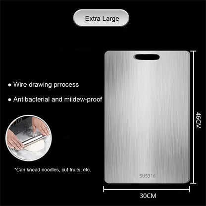 VitaHome™ ChefMaster Dual-Sided 316 Stainless Steel Chopping Board