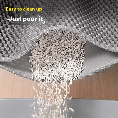 Extra Large Cat Litter Mat Heavy Duty Waterproof 2 Layer Non Slip Washable Pet Floor Protector Litter Box Sand Stopper – Ansicht 4