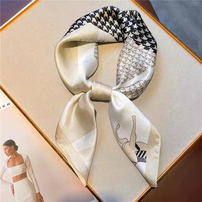 Luxury Satin Square Scarf (70x70 cm) – Versatile Fashion Accessory