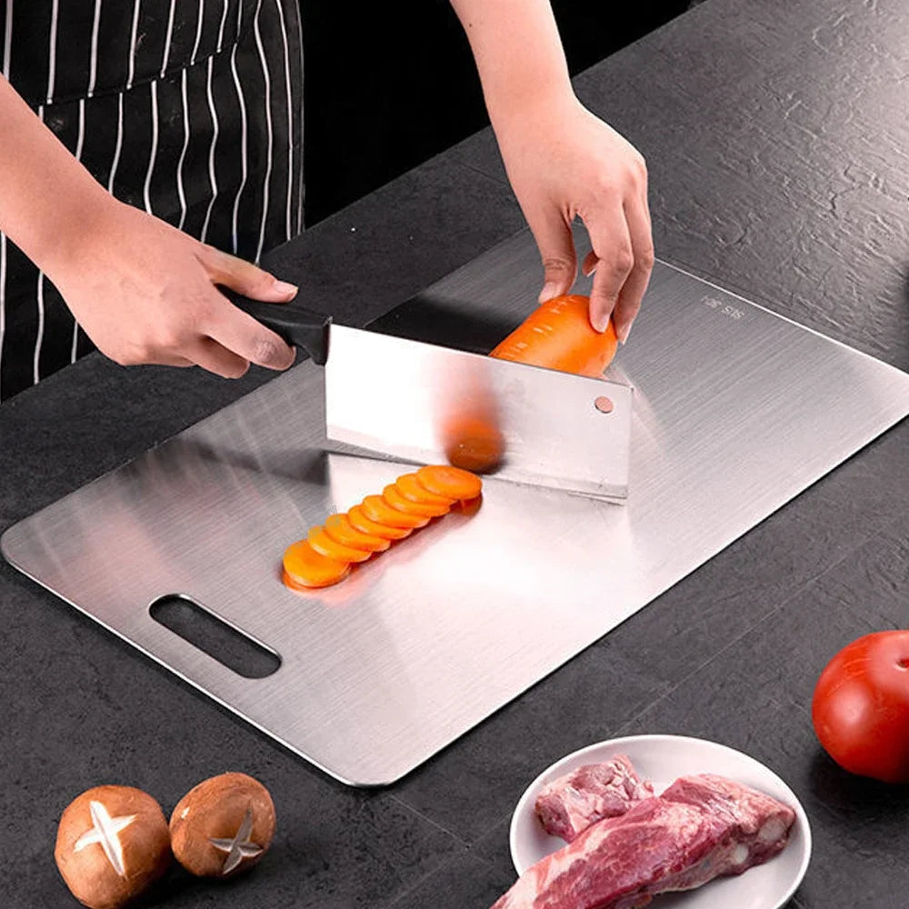 VitaHome™ ChefMaster Dual-Sided 316 Stainless Steel Chopping Board